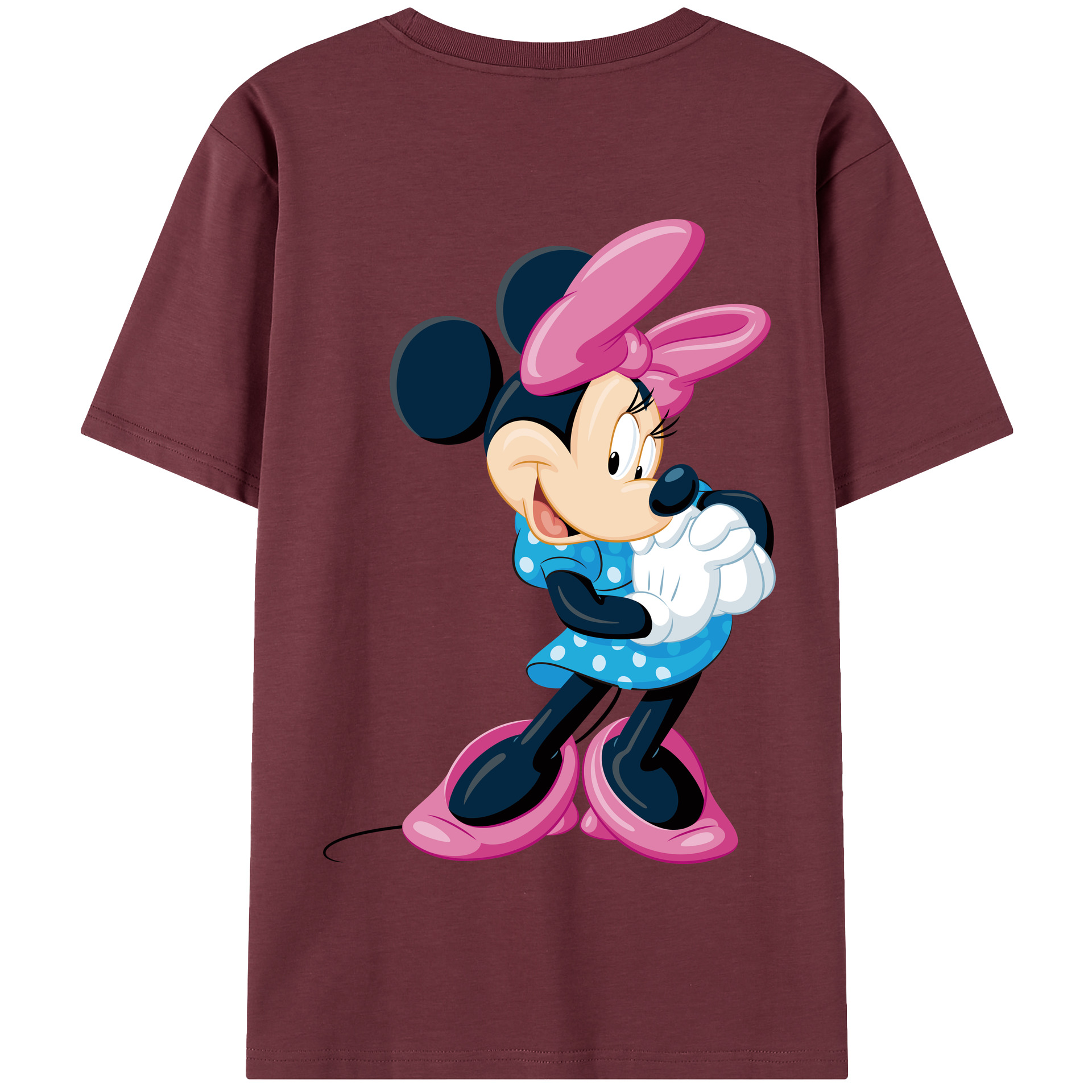 （画像用） ミッキーマウス Mickey Mouse 綿100％半袖Tシャツ（背面プリント）